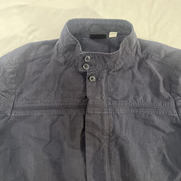 BDG UO Medium Navy Blue 100% Cotton Zip Up Lightweight Jacket - Picture 3 of 12